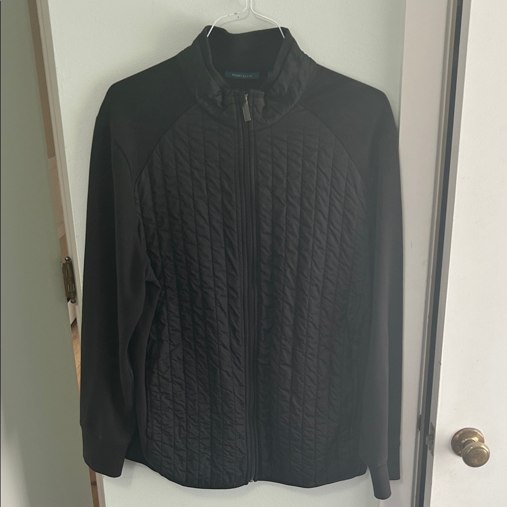 Perry Ellis Black Quilted Jacket
